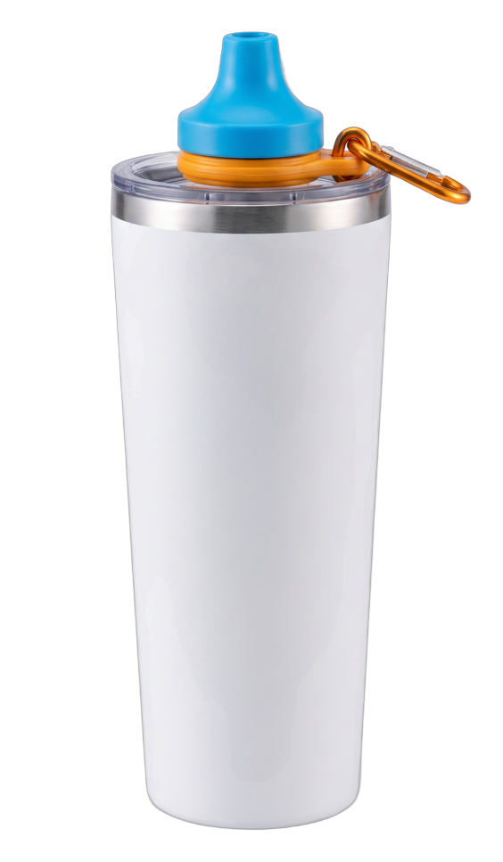 A 20 oz tumbler fitted with the Simple Sip adapter